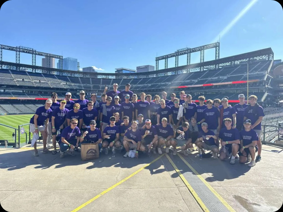 Brothers at a Colorado Rockies game